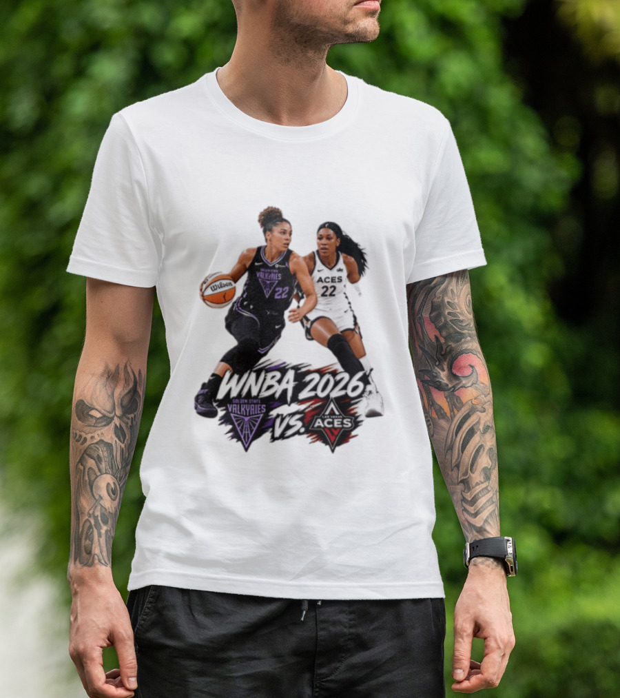 WNBA 2026 Golden State Valkyries Vs Las Vegas Aces T-Shirt