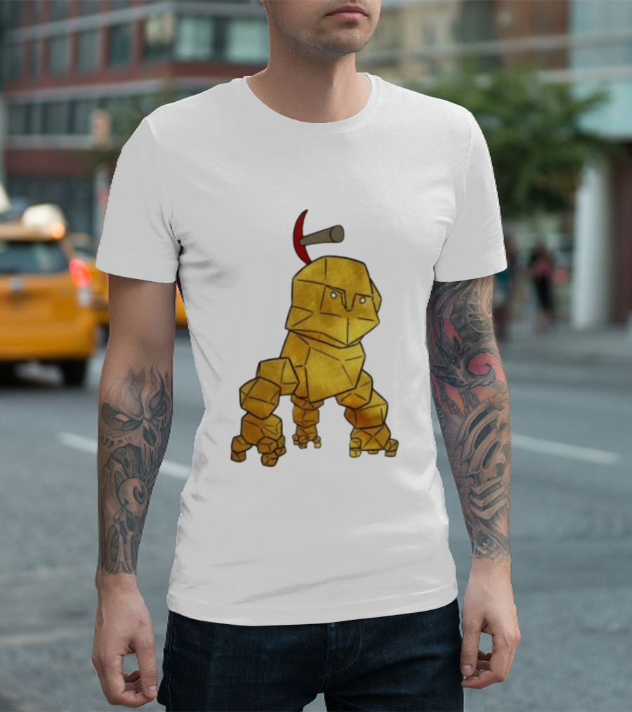 San Francisco 49ers Gold Rock Golem Miner Pickaxe T-Shirt