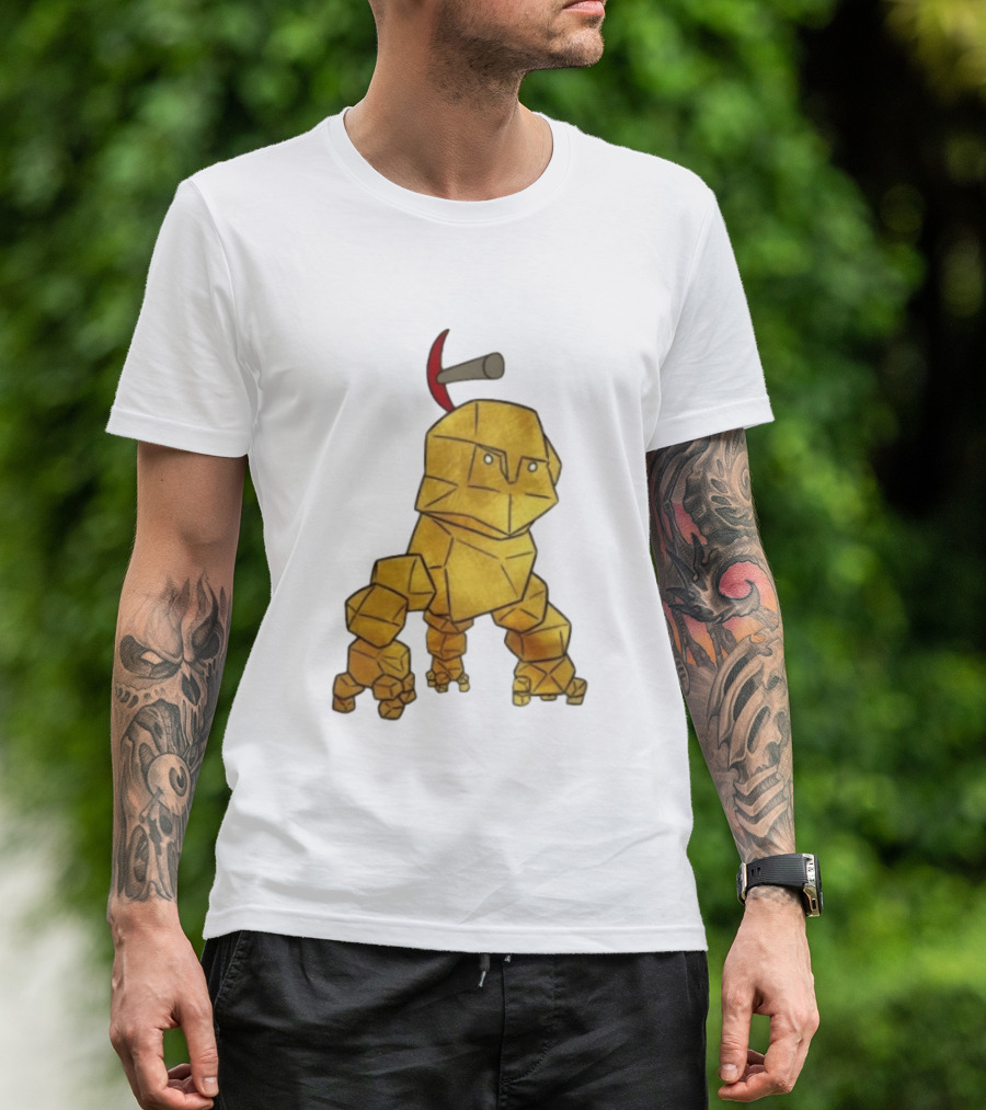 San Francisco 49ers Gold Rock Golem Miner Pickaxe T-Shirt