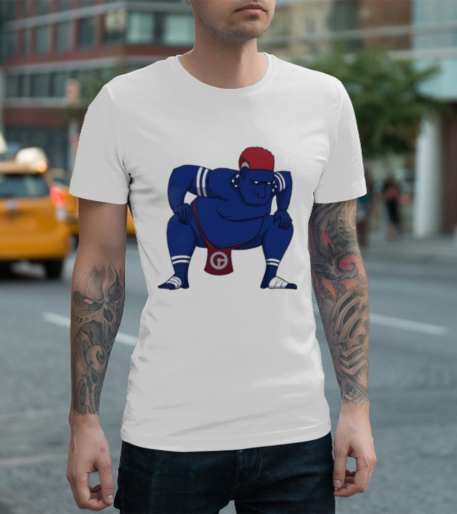 Hariyama Pokemon New York Giants Sumo Wrestler T-Shirt