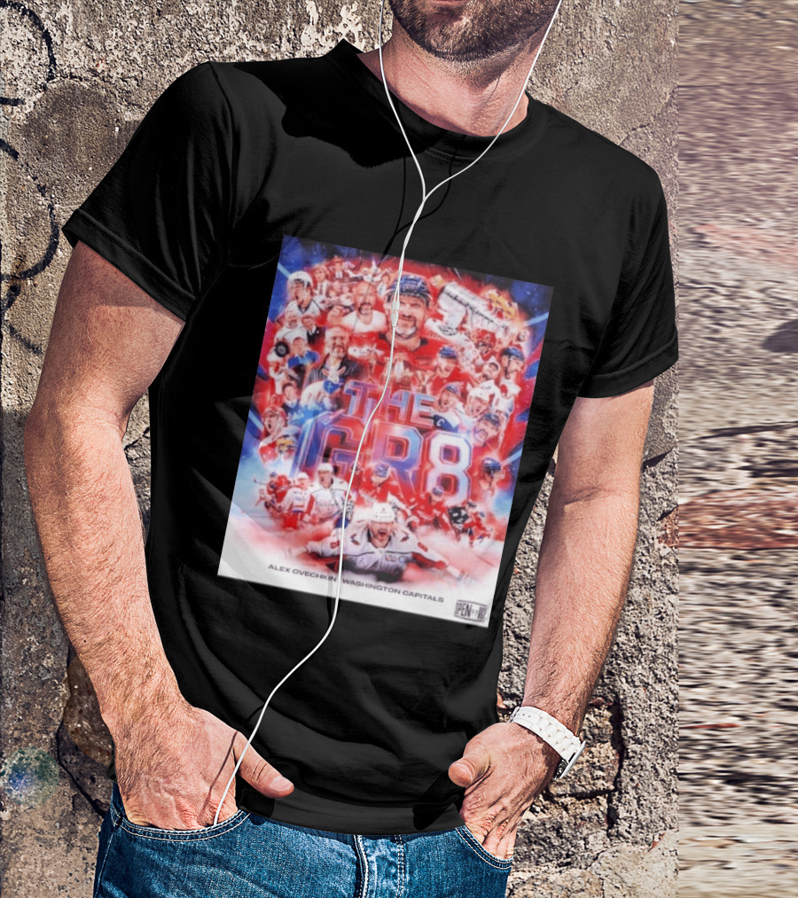 Alex Ovechkin The Gr8 Washington Capitals Open Ice Champions T-Shirt