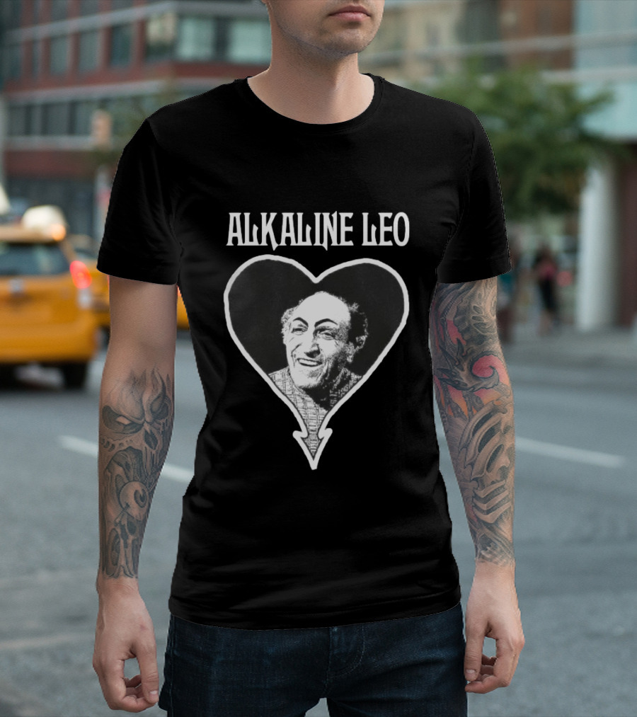 Alkaline Leo Heart Portrait Seinfeld Bootleg Mashup T-Shirt