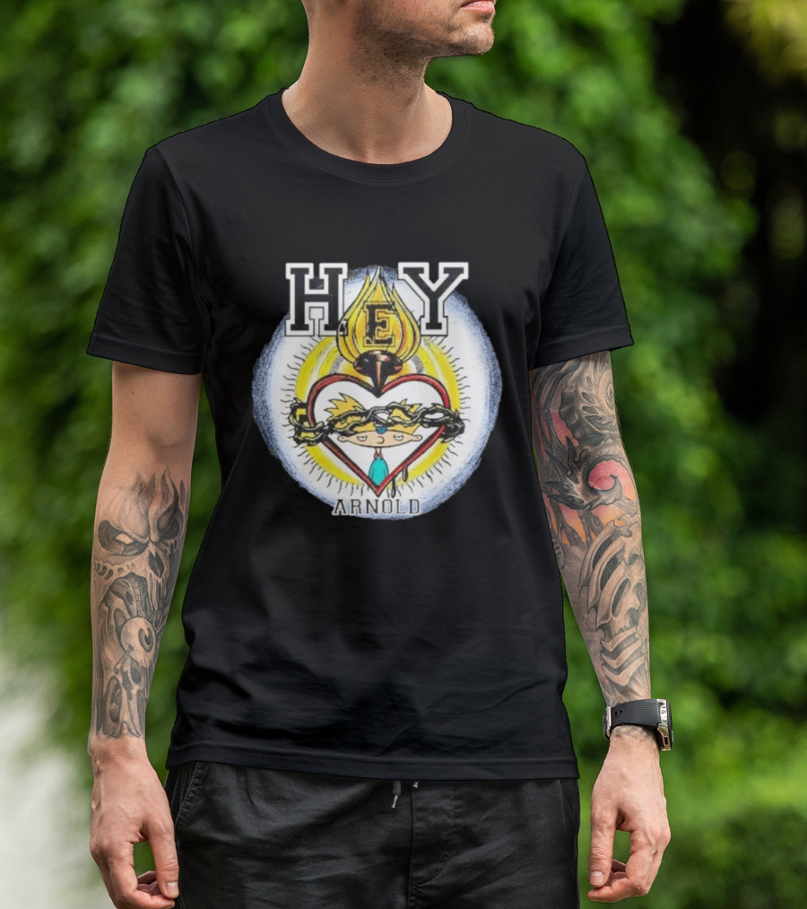 Hey Arnold Sacred Heart Nickelodeon Bootleg T-Shirt