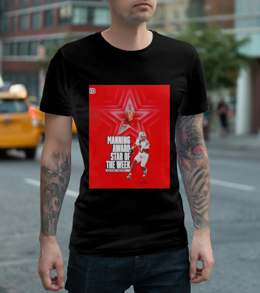 Manning Award Star Of The Week Julian Sayin Ohio State Buckeyes T-Shirt