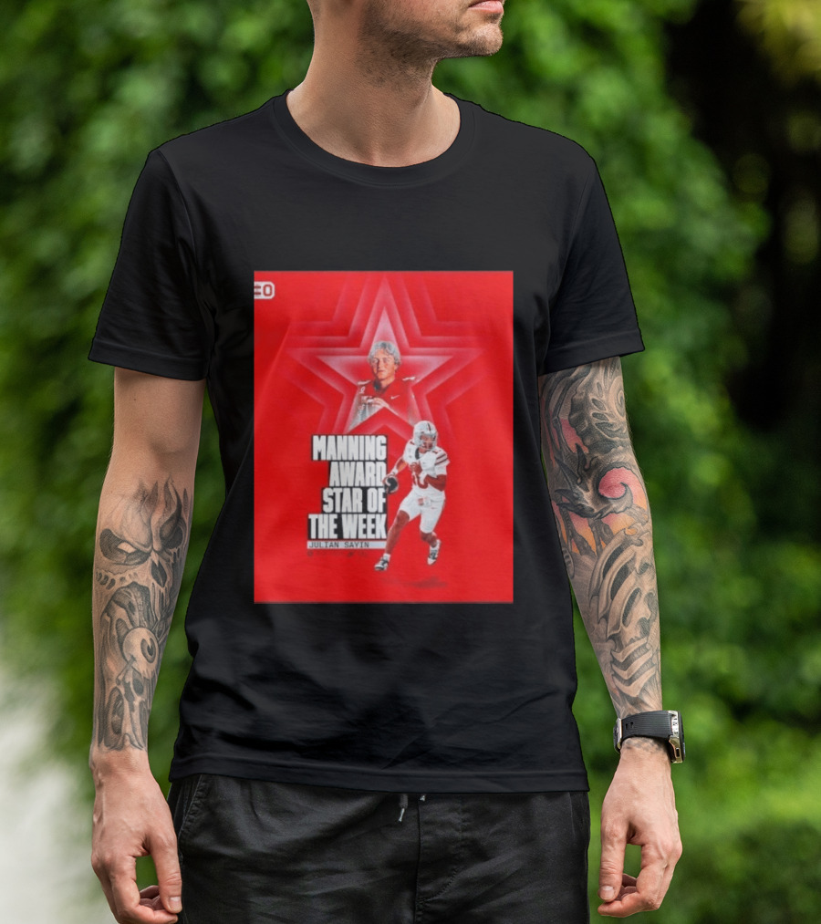 Manning Award Star Of The Week Julian Sayin Ohio State Buckeyes T-Shirt