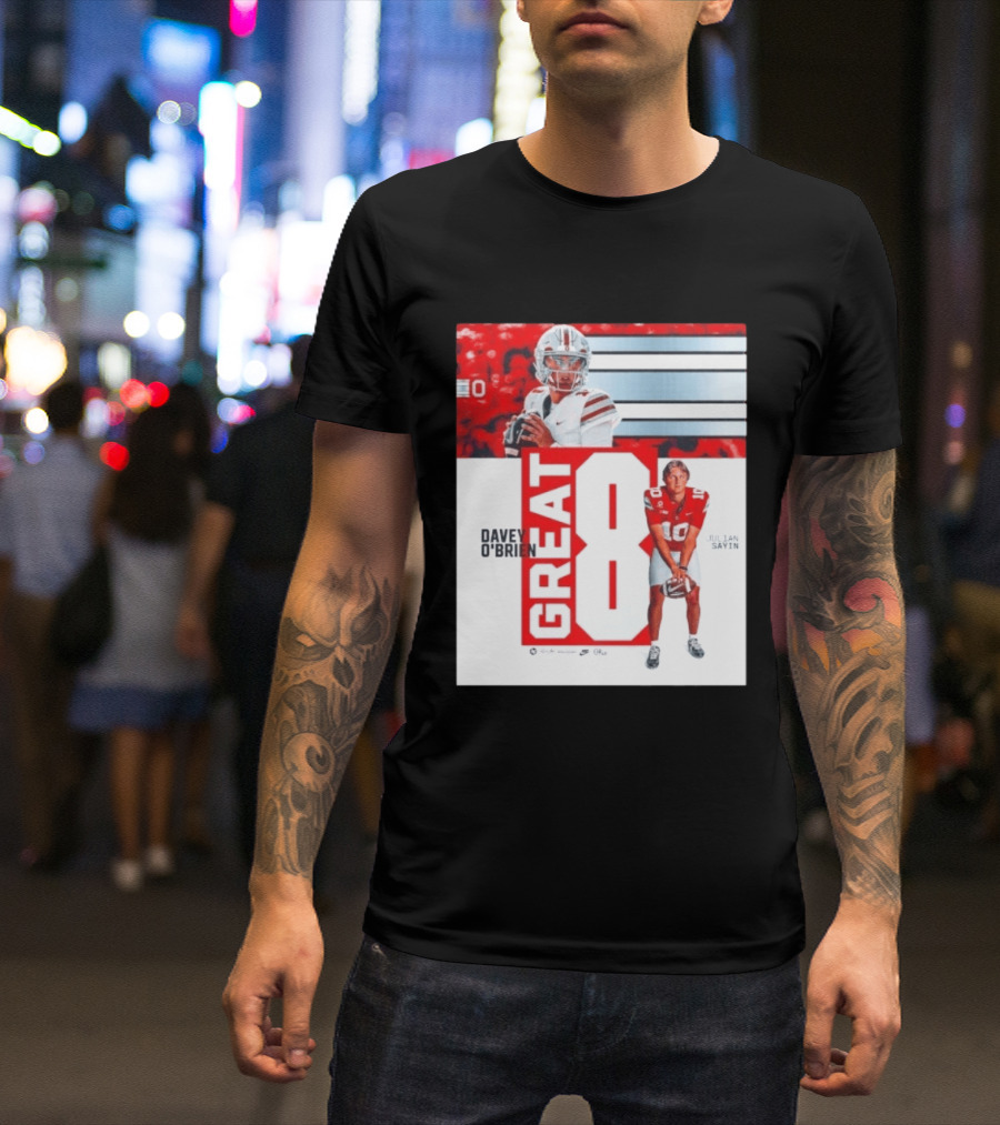 Ohio State Buckeyes Great 8 Julian Sayin Davey O'Brien Award T-Shirt