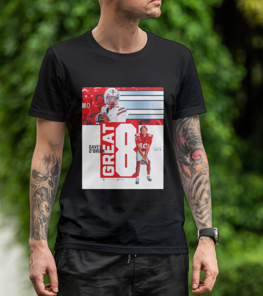 Ohio State Buckeyes Great 8 Julian Sayin Davey O'Brien Award T-Shirt