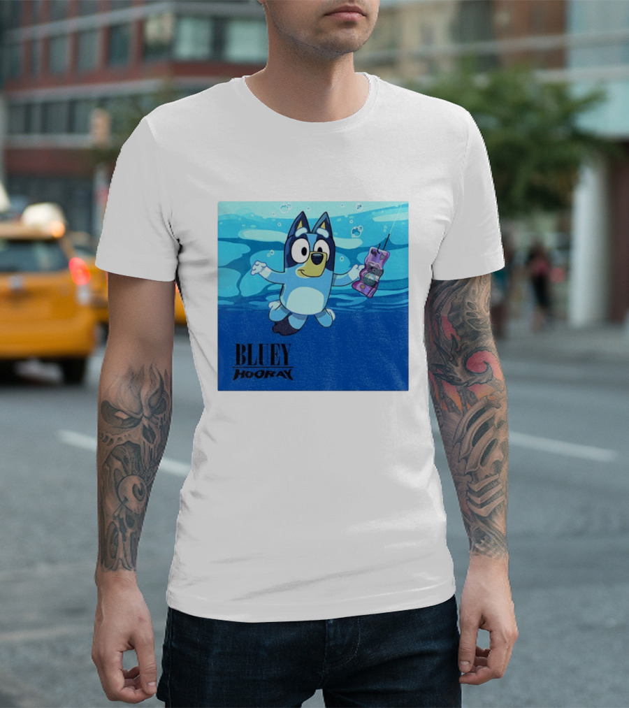 Bluey Hooray Nirvana Nevermind T-Shirt