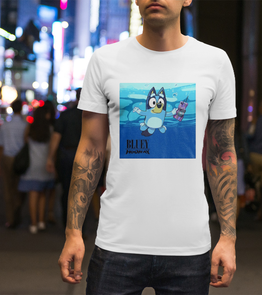 Bluey Hooray Nirvana Nevermind T-Shirt
