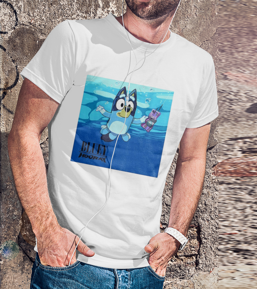 Bluey Hooray Nirvana Nevermind T-Shirt