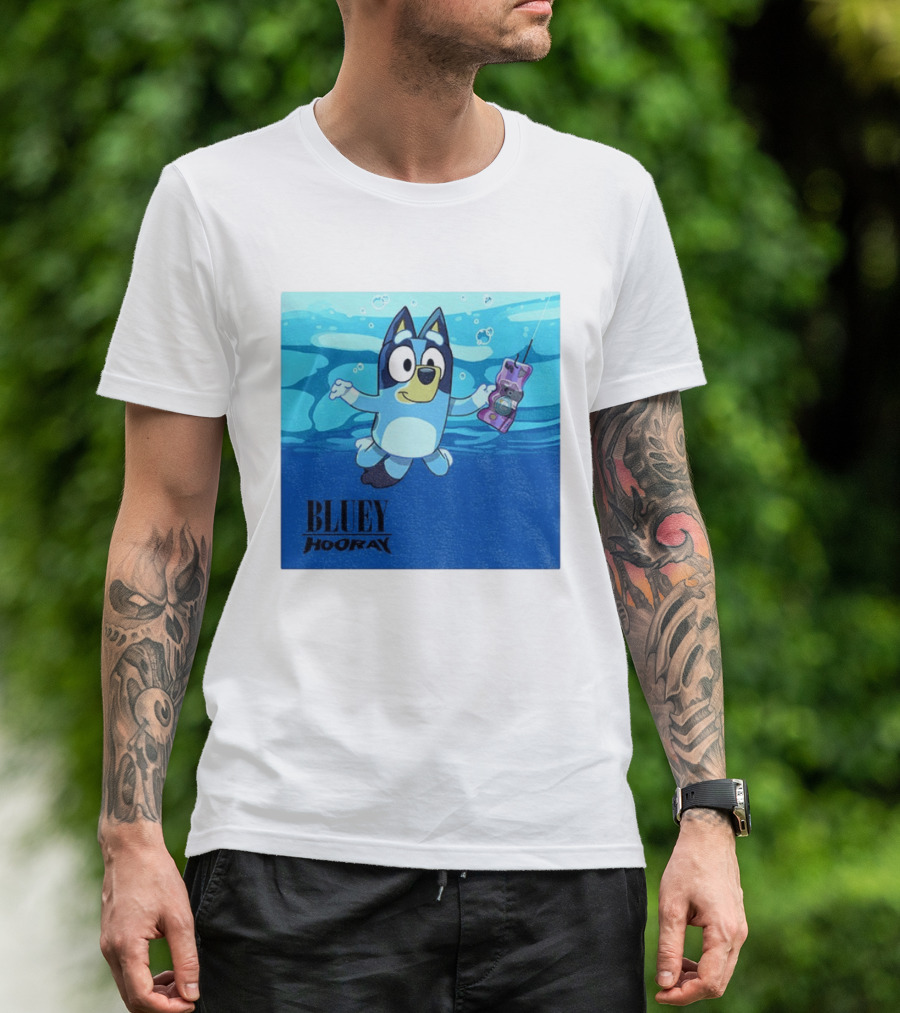 Bluey Hooray Nirvana Nevermind T-Shirt
