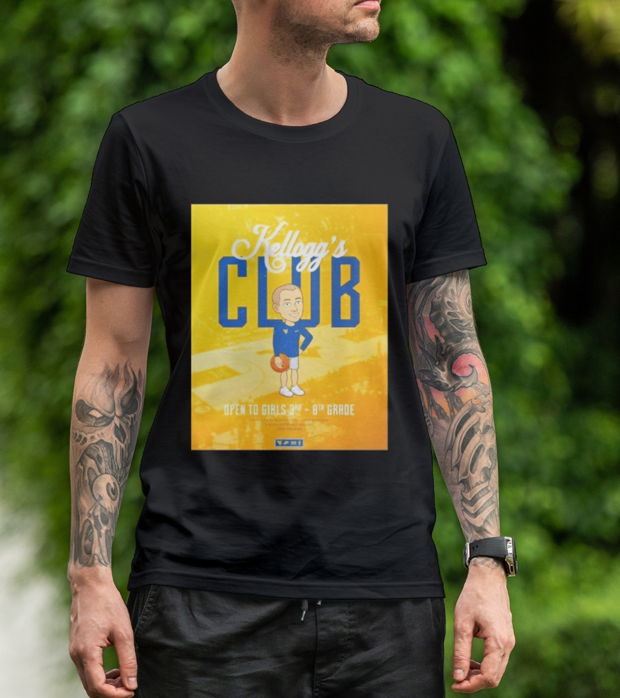 Kellogg's Club West Virginia University Basketball Clinic Open To Girls Grades 3 To 8 T-Shirt