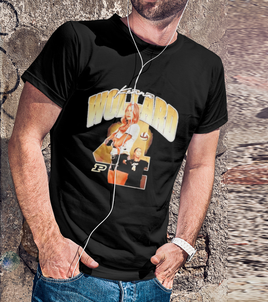 Kenna Wollard Purdue Boilermakers Volleyball NCAA Athlete Number 4 P T-Shirt