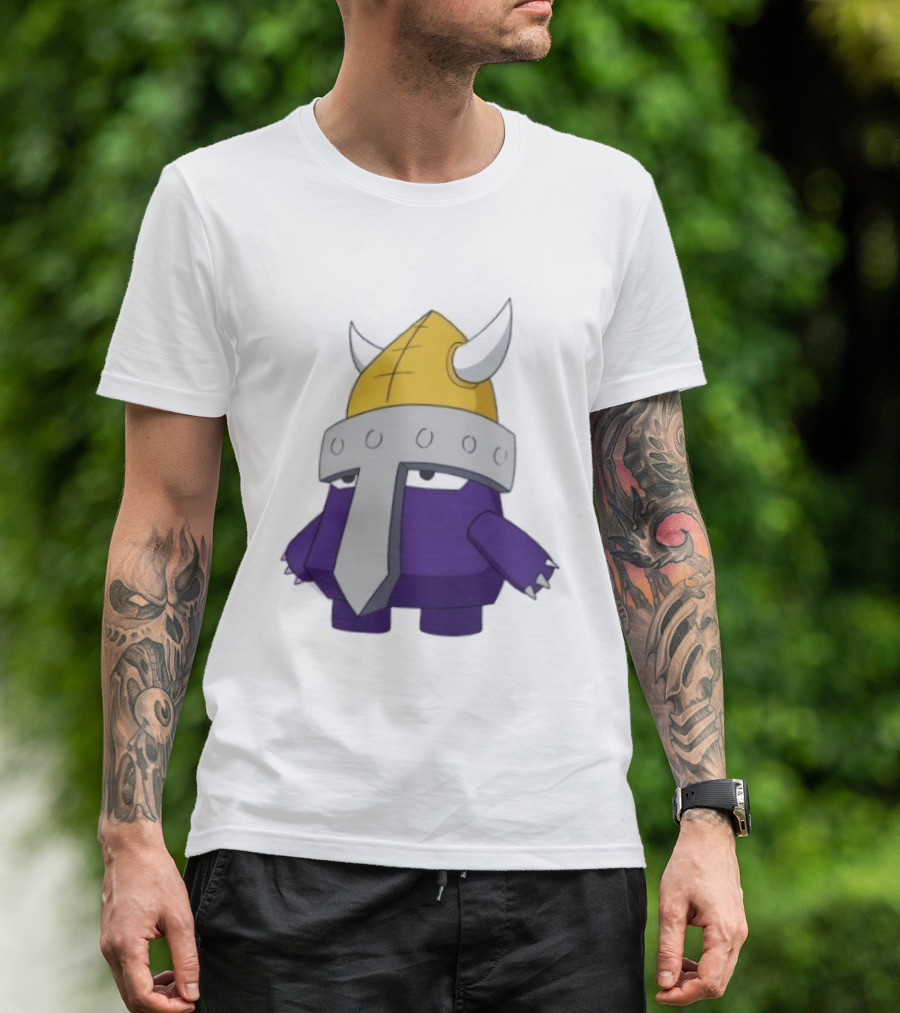 Minnesota Vikings Pokemon Mashup Viking Helmet T-Shirt