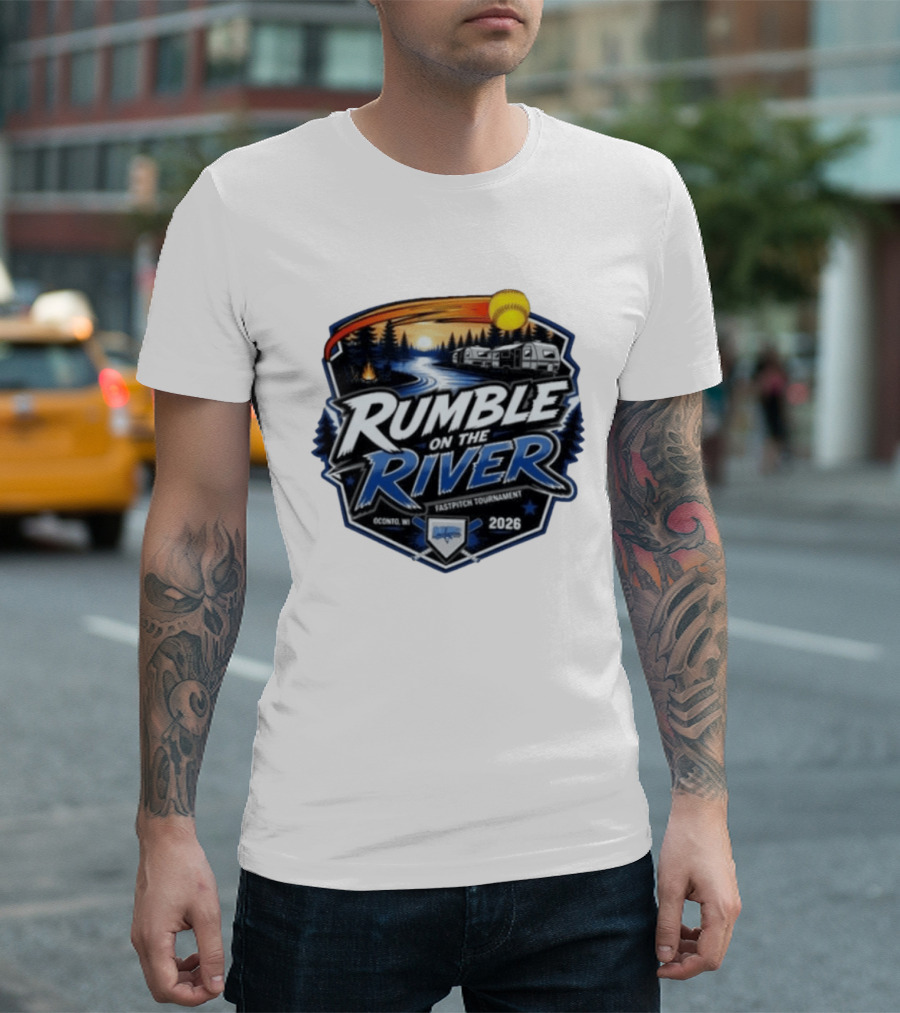Rumble On The River Fastpitch Tournament Oconto WI 2026 T-Shirt