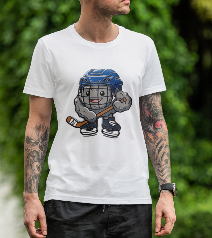 Stonjourner St Louis Blues NHL Pokemon Cartoon Hockey Player T-Shirt
