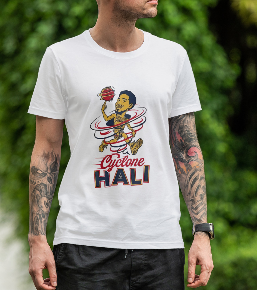 Tyrese Haliburton Cyclone Hali Indiana Pacers Number 0 NBA Basketball T-Shirt