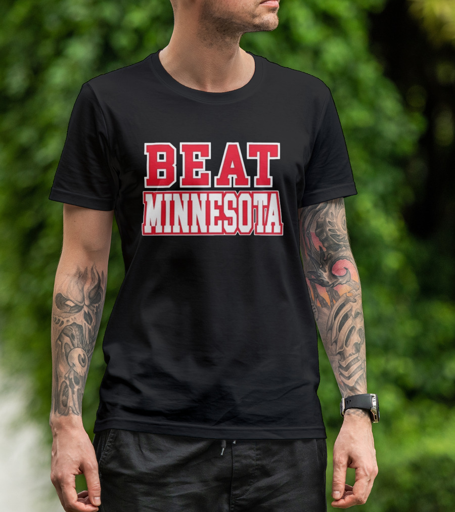 Beat Minnesota Football Rivalry Wisconsin Badgers Victory T-Shirt