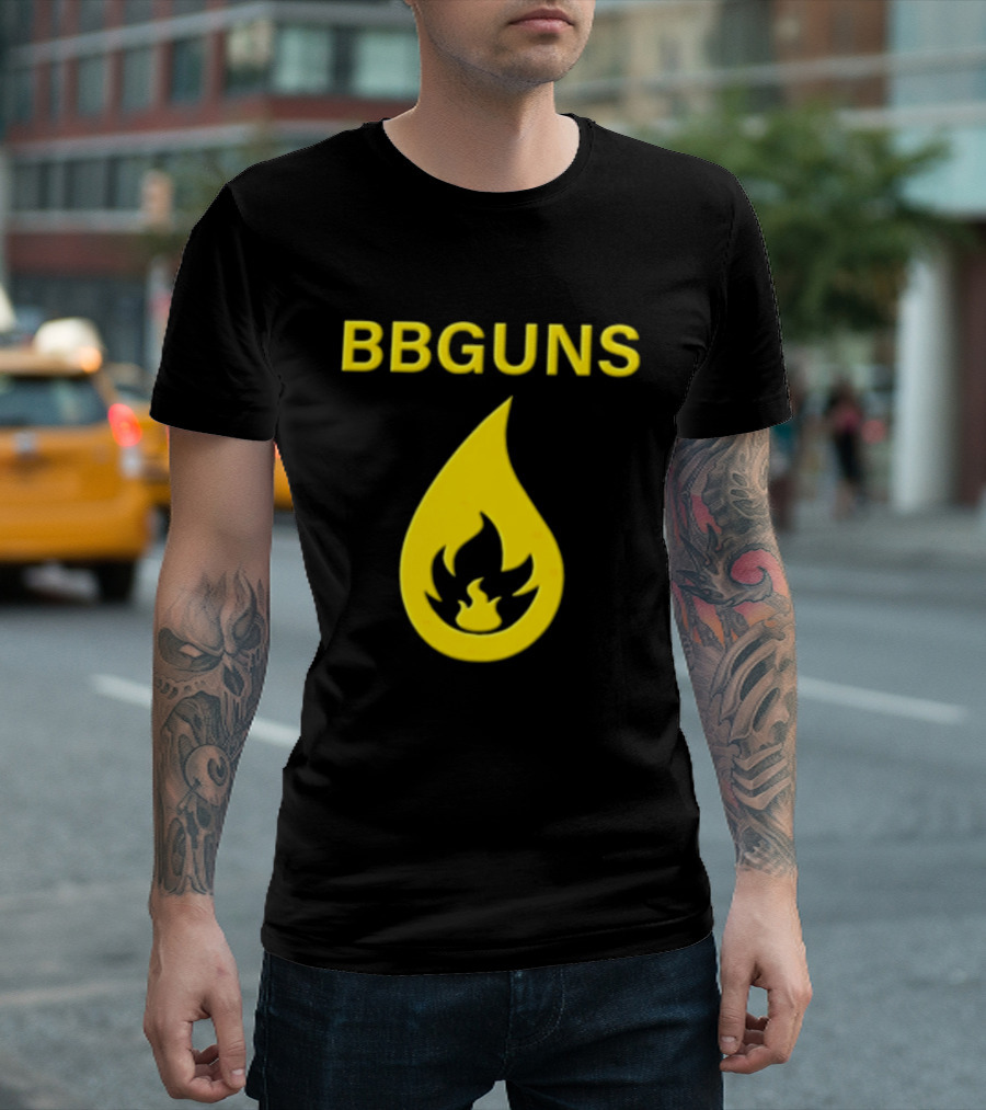 BBGUNS Yellow Flame T-Shirt
