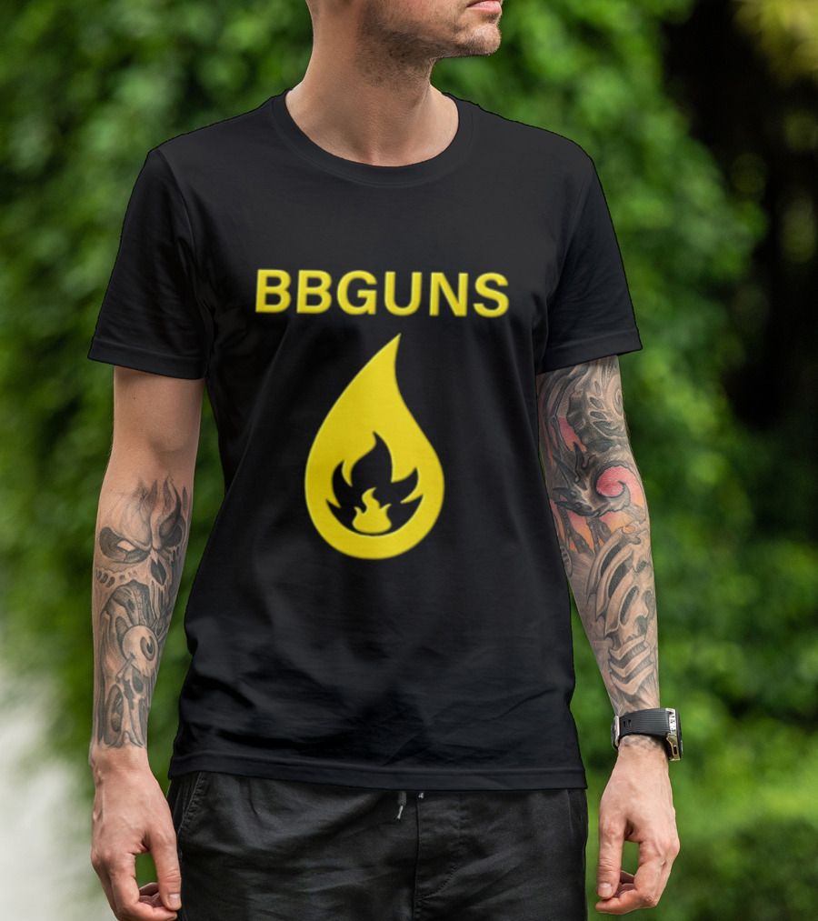BBGUNS Yellow Flame T-Shirt