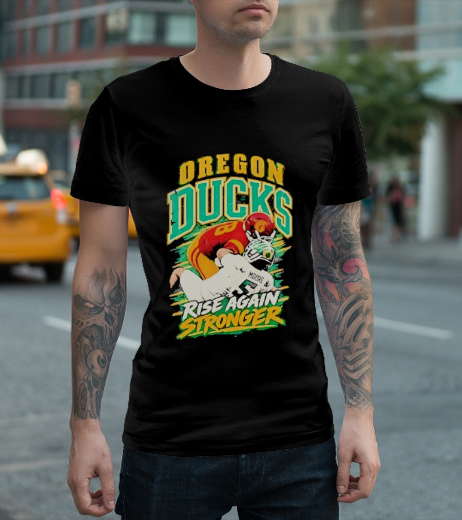 Oregon Ducks Rise Again Stronger College Football T-Shirt