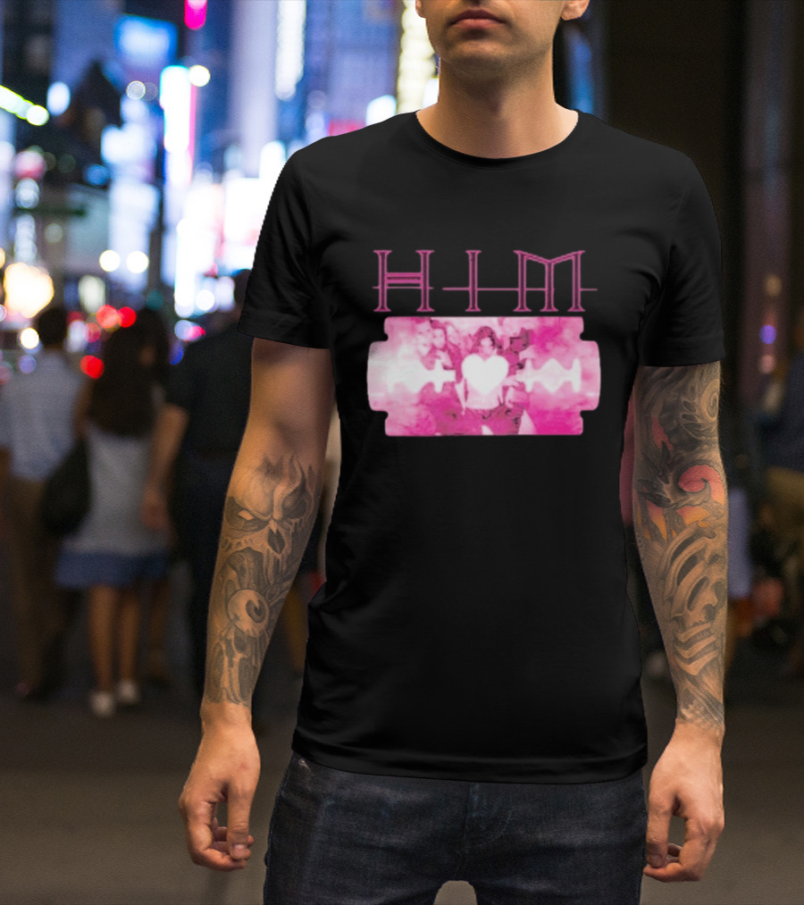 HIM Band Heartagram Razorblade Romance Ville Valo T-Shirt