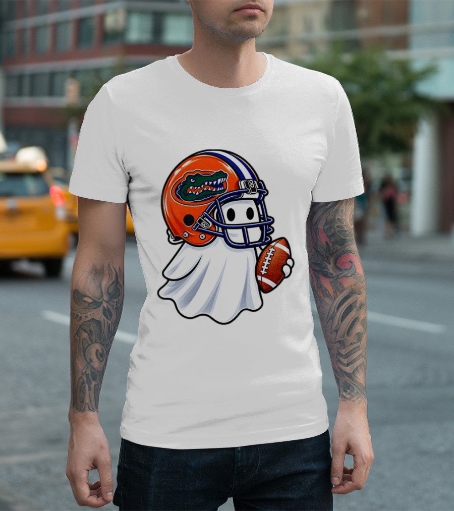 Florida Gators Football Ghost Halloween Fan Gear T-Shirt