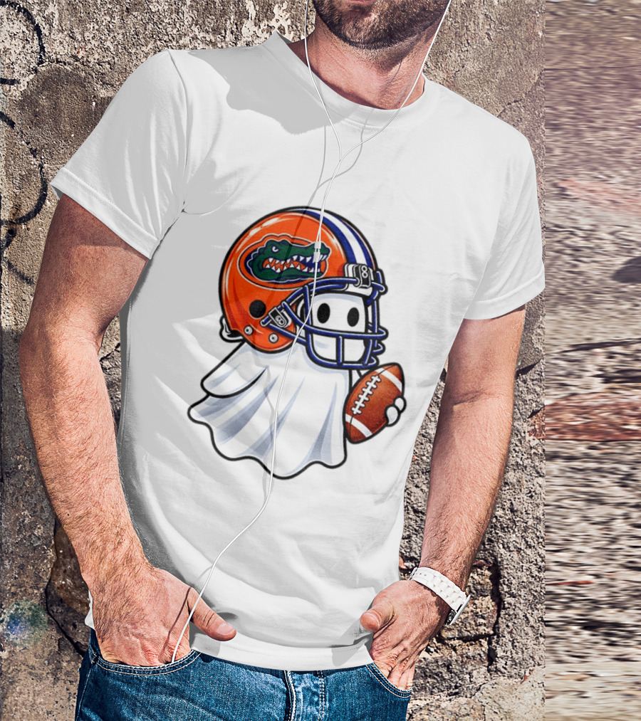Florida Gators Football Ghost Halloween Fan Gear T-Shirt