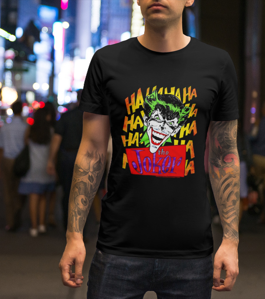 The Joker Ha Ha Ha Comic Laughing Face T-Shirt