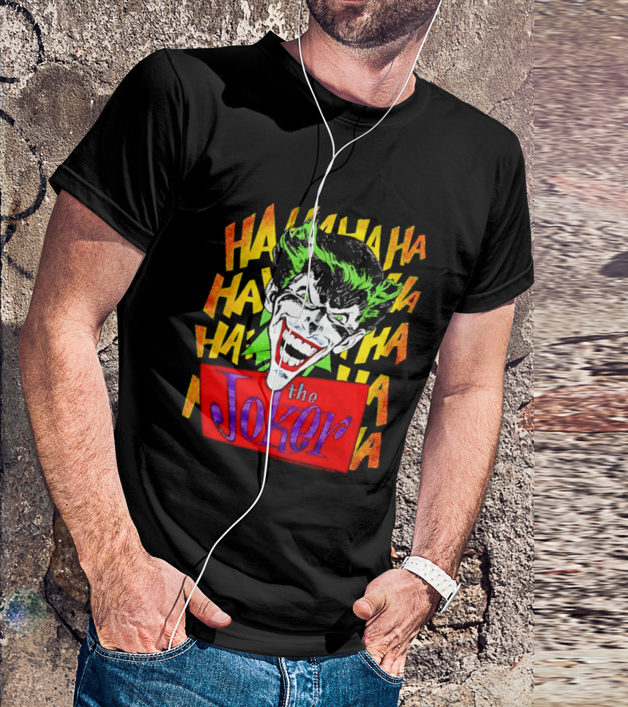 The Joker Ha Ha Ha Comic Laughing Face T-Shirt