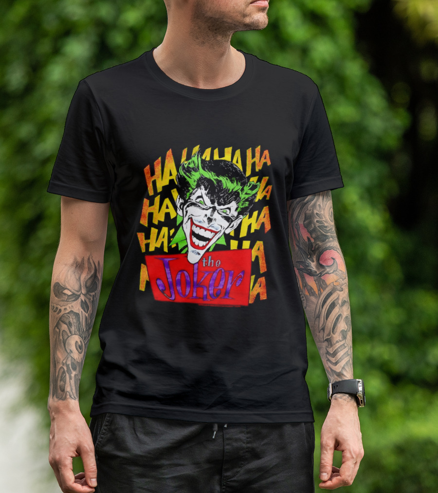 The Joker Ha Ha Ha Comic Laughing Face T-Shirt