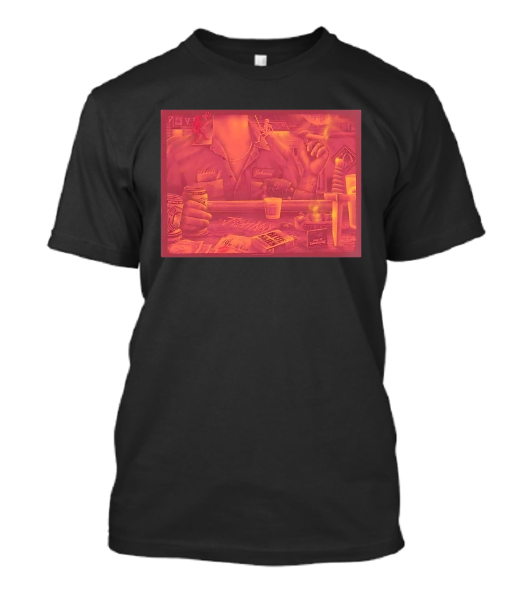 Johnny St Louis Missouri October 6 2020 Concert 100 Club Smoking Dice Beer Neon T-Shirt