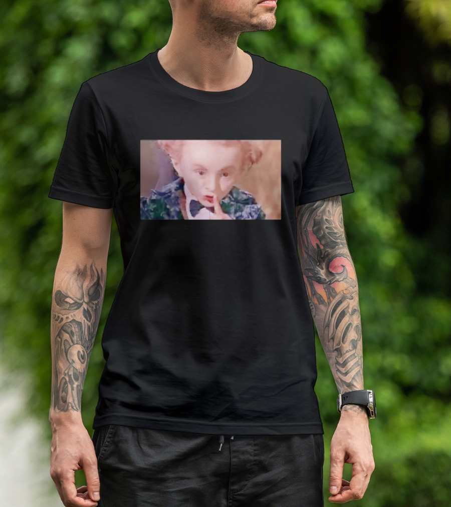 Alice In Wonderland Mad Hatter Mischievous Shh Gesture T-Shirt
