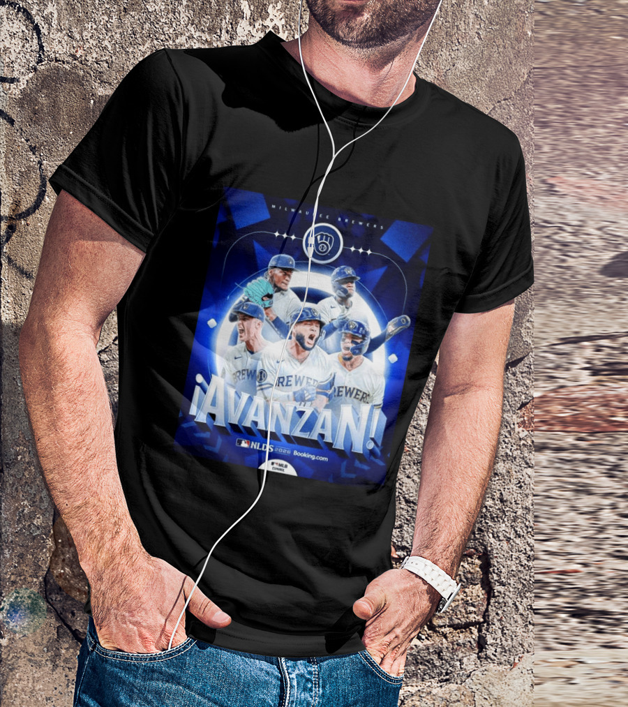 Milwaukee Brewers NLDS 2026 Avanzan MLB Playoffs Celebration T-Shirt