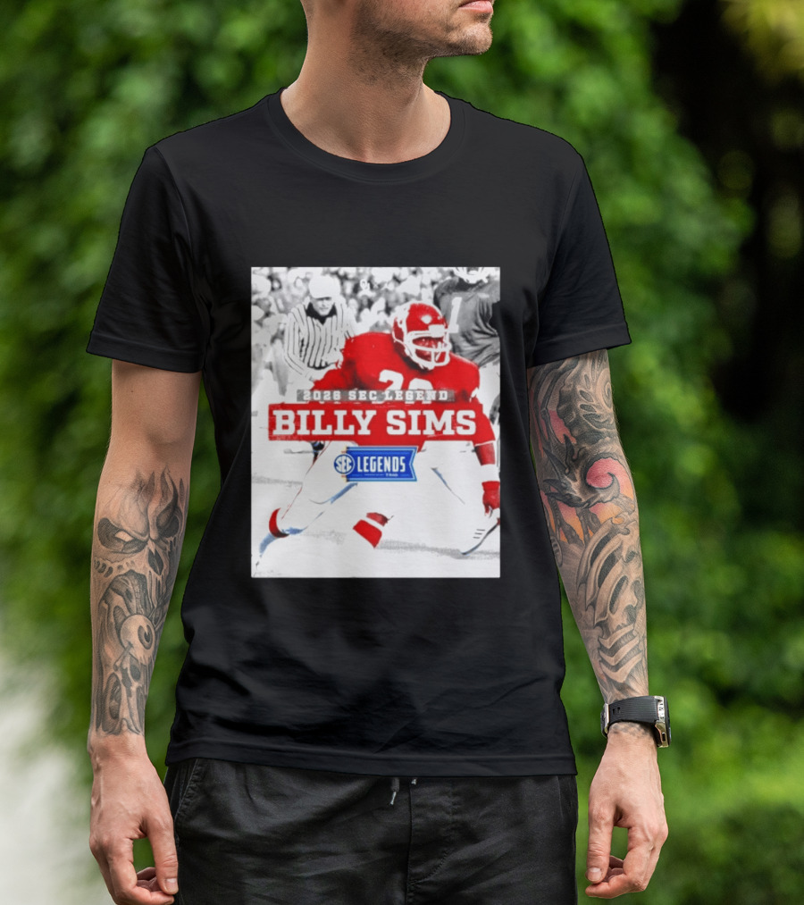2026 SEC Legend Billy Sims Oklahoma Sooners Football T-Shirt