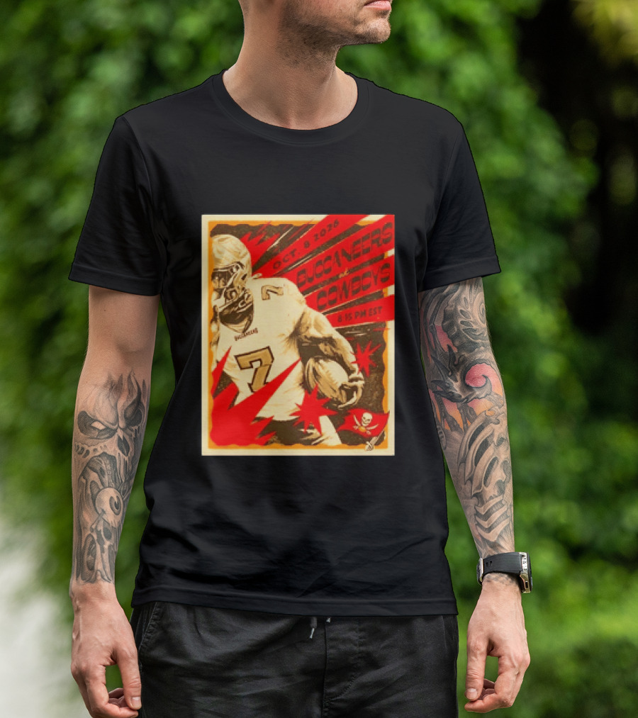 Buccaneers At Cowboys October 8 2026 8:15 PM EST T-Shirt