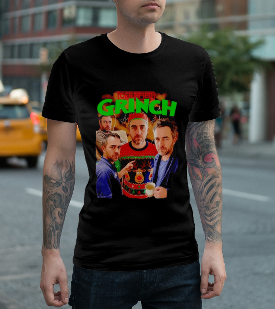 Certified Grinch Holiday Ugly Christmas Sweater Meme T-Shirt
