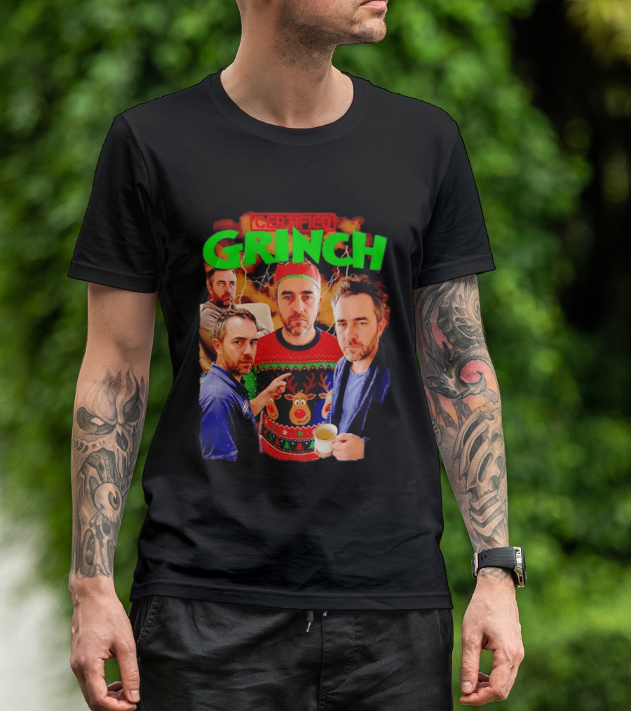 Certified Grinch Holiday Ugly Christmas Sweater Meme T-Shirt