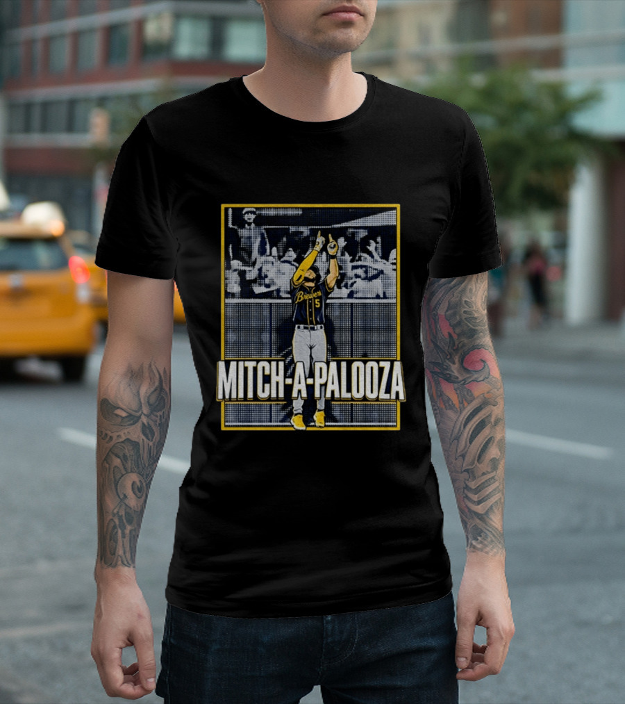 Mitch A Palooza Brewer Iconic Moment Celebration T-Shirt
