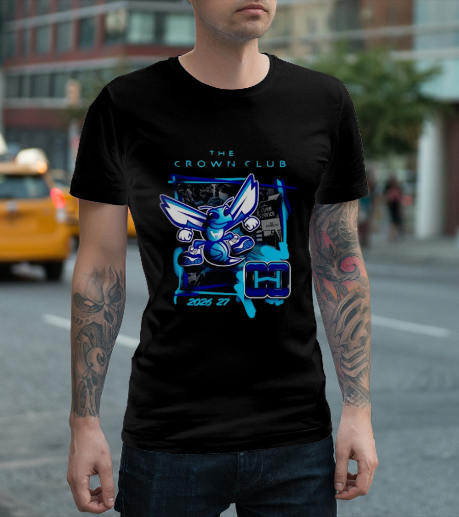 Charlotte Hornets The Crown Club 2026 27 Curb Service HH T-Shirt