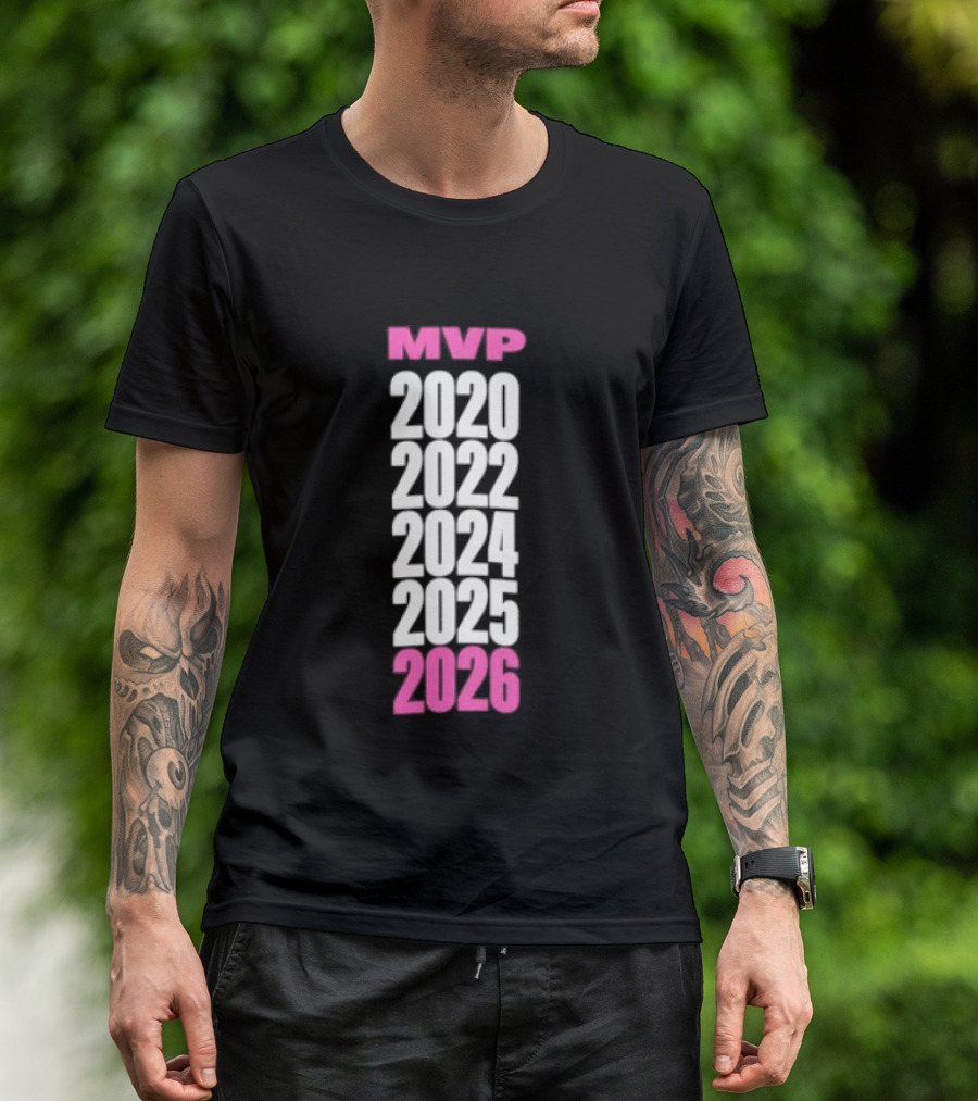 MVP 2020 2022 2024 2025 2026 Star Recognition T-Shirt