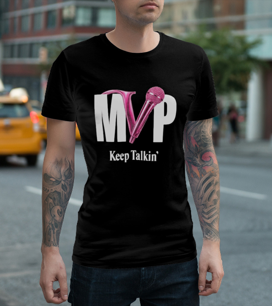 MVP Keep Talkin' Pink Microphone Music Rap T-Shirt