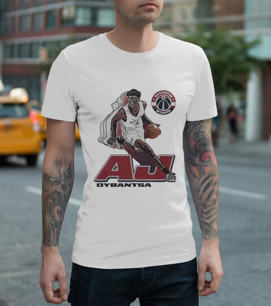 AJ Dybantsa Washington Wizards Basketball Star T-Shirt