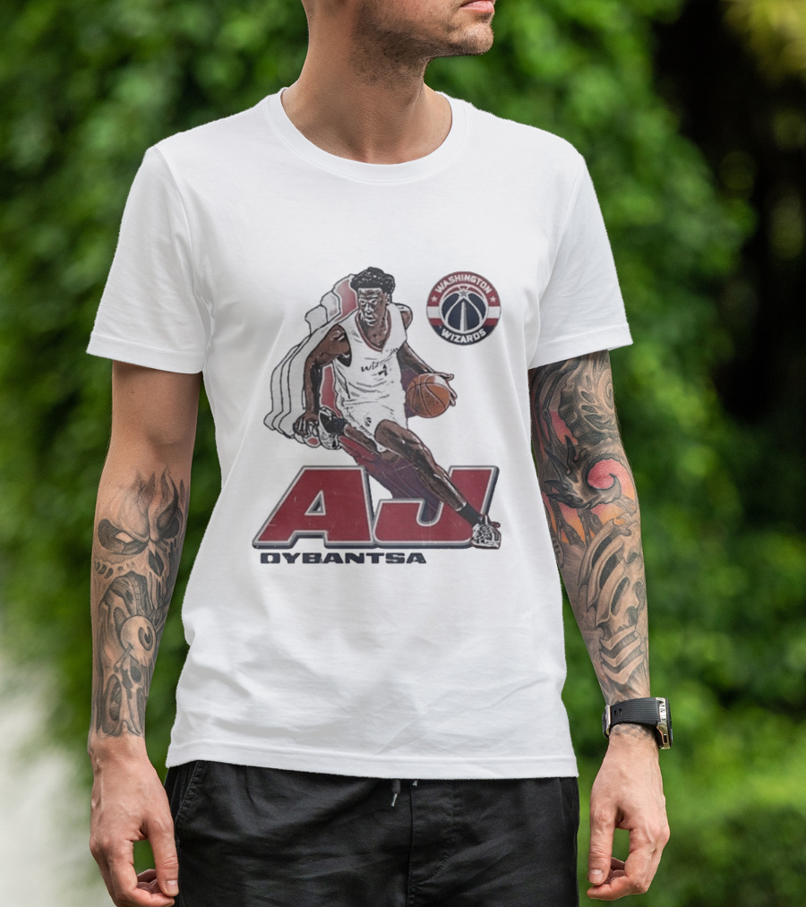 AJ Dybantsa Washington Wizards Basketball Star T-Shirt