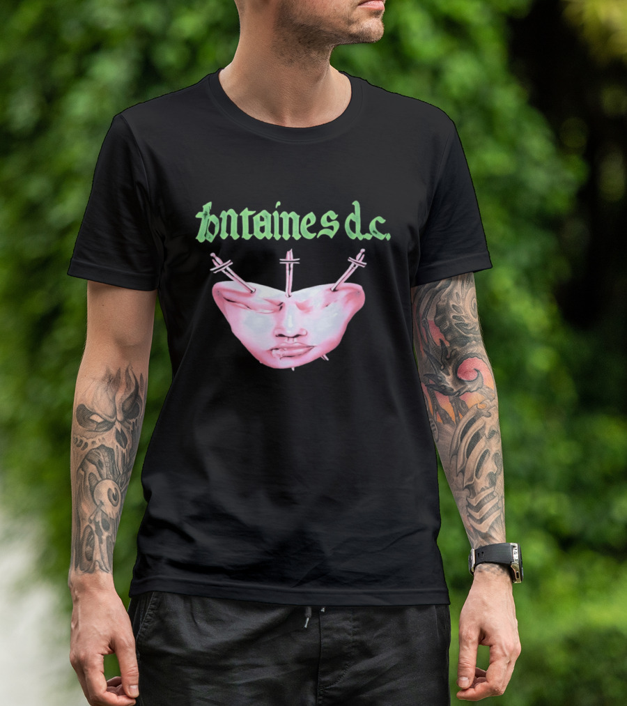 Fontaines DC Dagger Face Irish Post Punk Band T-Shirt