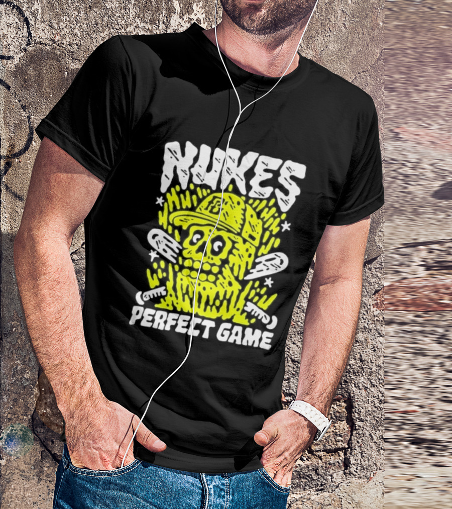 Nukes PC Skull Baseball Perfect Game T-Shirt
