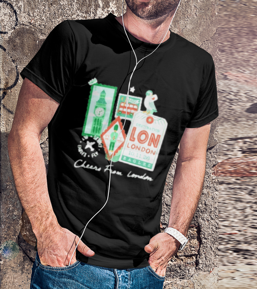 Philadelphia Eagles Destination London 101126 Cheers London T-Shirt