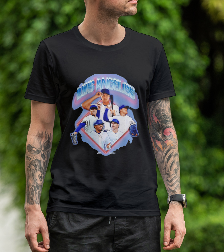 Los Angeles Dodgers Stars Shohei Ohtani Mookie Betts Number 17 50 Baseball Team Players T-Shirt