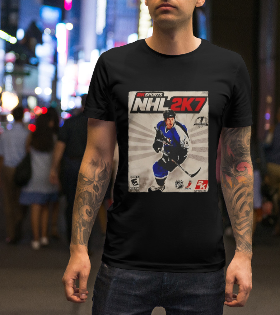 2K Sports NHL 2K7 Joe Thornton 19 Rated Number 1 NHL Game 2007 T-Shirt