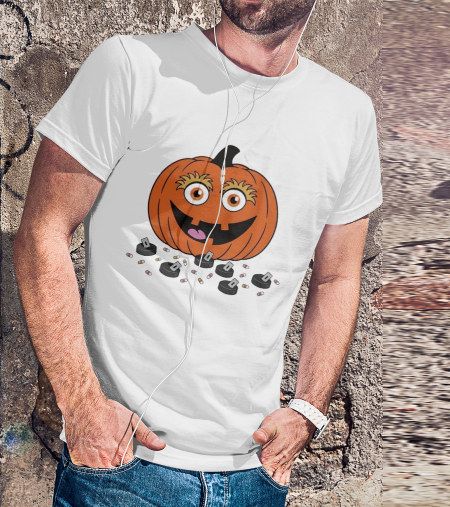 Gritty Philadelphia Flyers Pumpkin Halloween Jack O' Lantern Hockey T-Shirt